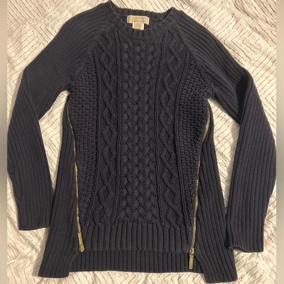 MICHAEL Michael Kors Sweaters - MICHAEL Michael Kors Black Cable Knit Sweater